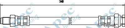 APEC BRAKING hos3258 -  Тормозной шланг